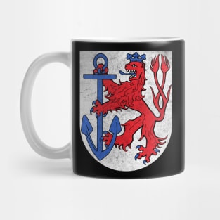 Dusseldorf / Germany Faded Style Coat of Arms Design Mug